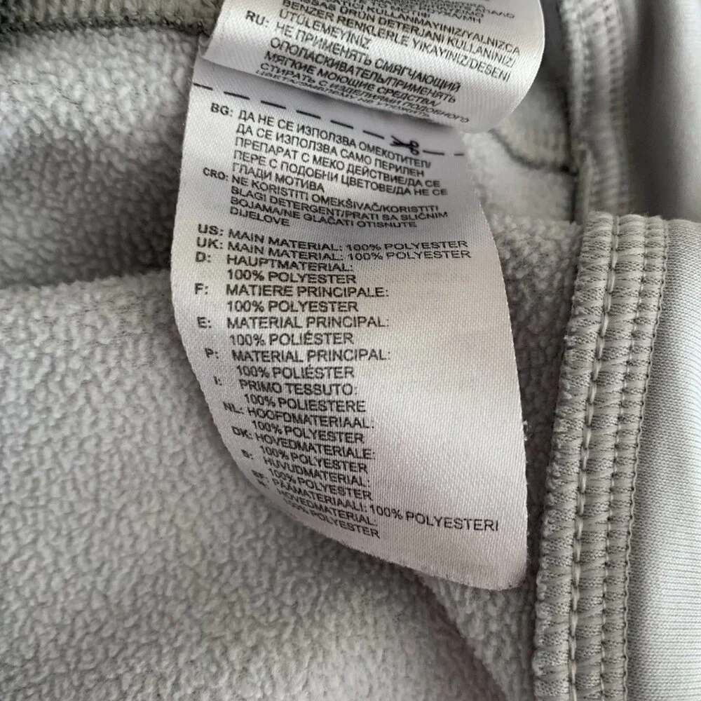 Adidas Sweatshirt Men’s Medium Gray Hoodie Pullover Climawarm Knit Fleece Logo